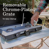 Coleman Triton 2-Burner Propane Stove, Portable Camping Cooktop with 2 Adjustable Burners & Wind Guards