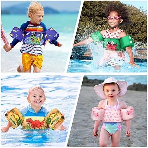 MoKo Toddler Swim Vest for Kids, 20-66 lbs, Arm Floaties with Adjustable Straps, Nylon Material, Swim Vest for Toddlers Learning to Swim