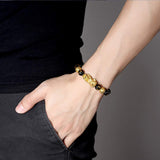 SOOWOOT Feng Shui Wealth and Luck Bracelet for Men and Women: 3Pcs Set with Pixiu and Black Obsidian, Brings Prosperity, Offers Protection, Attracts Good Fortune and Repels Evil Spirits