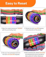 Sportneer Bike Lock: 5 Digit Combination High Security Anti Theft Bike Chain Lock - 3.2/3.6/4ft Heavy Duty Keyless Bicycle Lock for Bike, Motorcycle, Scooter, Door & Gate - 4/6mm Thick, Easy to Use