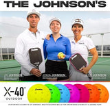 Franklin Sports X-40 Outdoor Pickleballs - Official Ball of USA Pickleball, APP Tour + Pickleball US Open - 3 Packs, 12 Packs, 36 Pickleball Buckets, 50, 100 + 400 Bulk Packs of Regulation Pickleballs