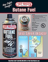 12 x 8oz. Butane Fuel Canister, Tin Canister for Tailgating, Picnics, Hikings, Road Trips, Car Campings, Butane Fuel Refill for Kitchen Torch, Portable Stove, Portable Camp Stoves by Chef Master 90340