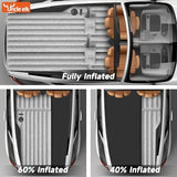 SUV Air Mattress: Inflatable Car Air Mattress for Camping, Flocking Car Bed with Air Pump & 2 Pillows, Portable Sleeping Pad Mattress for Home Car Travel Camping Grey