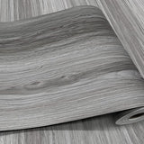 Wood Grain Peel and Stick Floor Tiles – 11.8” Width, Full Roll Length of 394" – Versatile Design for Any Space, Grey Self Adhesive Vinyl Flooring, Waterproof and Non-Slip Features