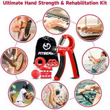 FitBeast Grip Strengthener Forearm Strengthener Hand Grips Strengthener Kit - 5 Pack Adjustable Resistance