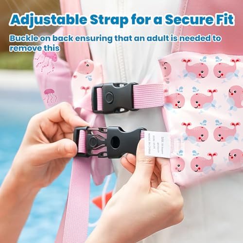 HeySplash Swim Vest for Kids, Toddler Pool Floaties Fit 20-50/70 Lbs, Children Swimming Vest with Adjustable Strap, Swim Jacket Water Wing Arm Float, Puddle Sea Beach Boat Jumper Boy Girl Baby