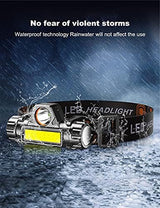 LED headlamp Flashlight 4-Pack LED Rechargeable Headlamp Headlight for Running, Camping, Hiking and More Lumens USB Rechargeable Headlight, Outdoor Camping Cycling Fishing, headlamp Flashlight
