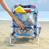 Tommy Bahama 2 Pack Backpack Beach Chair 5 Position Chair, Including Lay Flat (Floral)