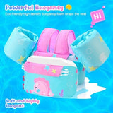 NEMONE Toddler Swim Vest for 22-70 lbs Kids Floaties Swim Jacket with Arm Water Wings for Girls Boys 2 3 4 5 6 7 Years Old Sea Beach Pool