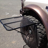 Vehicle Tire-Mounted Steel Camping, Travel, Tailgating and Outdoor Work Table, Black (Steel) , 29 x 23 x 1.5"