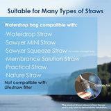 Waterdrop Gravity Water Bag for Camping, Travel, Backpacking, Hiking and Emergency, Compatible with Water Filter Straw, Flex Foldable, 1.5 Gal Bag