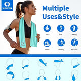 Sükeen 4 Pack Cooling Towels (40"x12"), Soft Microfiber Chilly Towel for Sport, Running, Gym, Fitness & More Activities