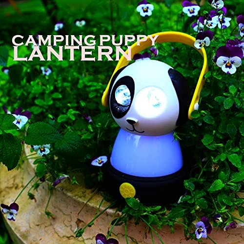 Outdoor Equipment LED Camping Lantern & Headlamp Set for Kids, FANT.LUX Battery Powered Night Light for Emergency, Hurricane, Lightweight Tent Lamp - Owl (Dog Set)