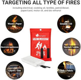 Lancryen 2025 Emergency Fire Blanket, Fire Extinguisher Blanket, Fire Suppression Fabric Flame Retardant Towel Flame Safety Cloth for Home, Kitchen, School, Grill, Car, Office, Warehouse(40” x 40”)