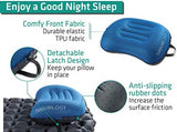 TREKOLOGY Ultralight Inflatable Camping Travel Pillow - ALUFT 2.0 Compressible, Compact, Comfortable, Ergonomic Inflating Pillows for Neck & Lumbar Support While Camp, Hiking, Backpacking