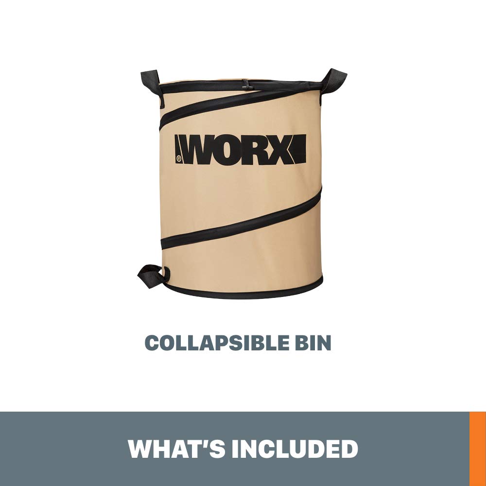 WORX Landscaping 26-Gallon Collapsible Yard Waste Bag & Leaf Bin, WA0030