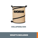 WORX Landscaping 26-Gallon Collapsible Yard Waste Bag & Leaf Bin, WA0030