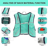 INOXTO Running Hydration Vest Backpack,Lightweight Insulated Pack with 1.5L Water Bladder Bag Daypack for Hiking Trail Running Cycling Race Marathon for Women Men
