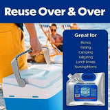 Cooler Shock Reusable Ice Packs for Cooler - Long Lasting Cold Freezer Packs for Coolers and Lunch Boxes - Cooler Ice Packs for Camping Gear, Fishing, Road Trips, Beach Must Haves