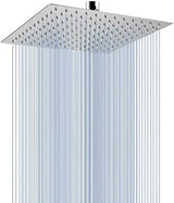 Voolan Rain Shower head, High Pressure Shower Head Made of 304 Stainless Steel, Relaxed Shower Experience Even at Low Water Flow and Pressure (10" Chrome)