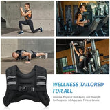ZELUS Weighted Vest, 6lb/8lb/12lb/16lb/20lb/25lb/30lb Weight Vest with Reflective Stripe for Workout, Strength Training, Running, Fitness, Muscle Building, Weight Loss, Weightlifting