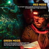 Headlamp Rechargeable, 2 Pack 1300 Lumen Ultra-Light Bright Head Lamp with White Red Green, 14 Modes Adjustable Waterproof Motion Sensor Headlight for Outdoor Camping Running Cycling Hiking