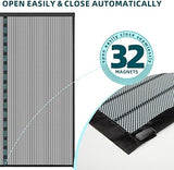 Titan Mall Magnetic Screen Door 72x80, Self Sealing, Heavy Duty Door Screen Magnetic Closure - Keep Bugs Out, Retractable Screen Door Mesh - Pet and Kid Friendly, Hands Free Mesh