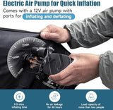 Inflatable SUV Air Mattress: Double-Sided Flocking Car Mattresses for Back SUV, Travel Camping SUV Sleeping Bed Mattress with Air Pump 2 Pillows