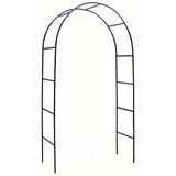 Garden Arch, Outdoor Flower Garden Arch Trellis, Sturdy Steel Arbor for Climbing Plants, Wedding Decoration, 7'8" H x 4'5" W, Dark Green