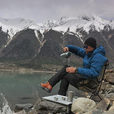 iClimb Mini Solo Folding Table Ultralight Compact for Backpacking Camping Hiking Beach Picnic (Gunmetal, Mini)