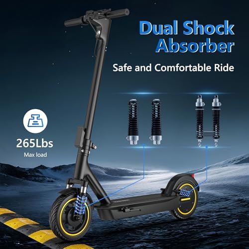 Electric Scooter for Adults, 8.5"/10" Tires, 19/22Mph, 350W/500W Motor, 21-28 Miles Range, Folding E-Scooter with Dual Suspension,APP(V1/SPRO/MAX/PRO)