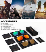 KALIYADI Polarized Sunglasses for Men, Lightweight Sun Glasses with UV Protection for Driving Fishing Golf