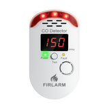 Firlarm Carbon Monoxide Detectors, Plug in CO Detector with LED Digital Display, Portable CO Alarm Monitor for Home, Hotel, Office, RV