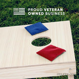 Play Platoon Cornhole Bags Weather Resistant- Set of 8 Regulation Bean Bags for Tossing- Official Professional Size & Weight Corn Hole Bags Two Color All Weather Cornhole Beans Bag Set with Tote Bag