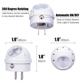 Emotionlite Plug-in Night Lights, Warm White LED Nightlight, 360° Rotation, Dusk to Dawn Sensor, Kids, Adult, Bedroom, Hallway, Bathroom,Kitchen, Stairways, Corridor, 6 Pack