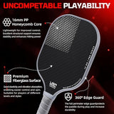 BAGAIL Pickleball Paddles, USAPA Approved Fiberglass Surface Pickleball Set, Lightweight Pickle Ball Rackets with 4 Balls, 1 Bag, Designed in California for Traction and Stability
