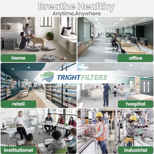 12x12x1 Air Filter 6 Pack, Durable MERV 8 Pleated Home HVAC AC Furnace Filters, Lightweight Compact Air Conditioner Filter Replacement