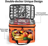 Maelstrom Soft Cooler Bag,Collapsible Soft Sided Cooler,24/30/60/75 Cans Beach Cooler,Ice Chest,Large Leakproof Camping Cooler,Portable Travel Cooler for Grocery Shopping,Camping,Road Trips