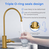 Waterdrop Reverse Osmosis Drinking Water Faucet Stainless Steel, Lead-Free，Gold