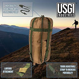 USGI Industries Military Woobie Blanket | Thermal Insulated Camping Blanket, Poncho Liner | Large, Portable, Insulation, Water-Resistant, for Hiking, Survival | Compression Carry Bag