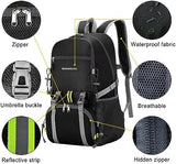 WEREWOLVES 20/35L Lightweight Hiking Backpack, Ultralight Water Resistant Packable Daypack for Women Men