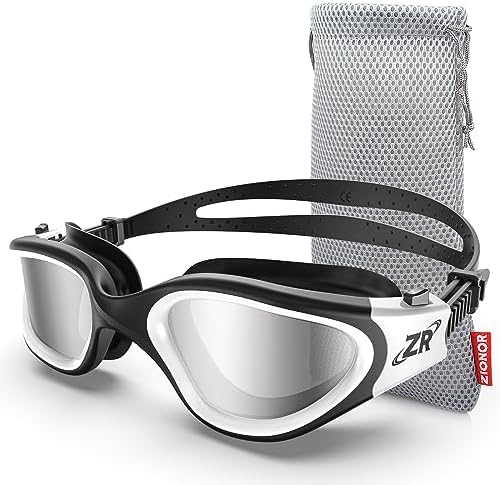 ZIONOR G1 Polarized Swimming Goggles for Unisex Adult Women Anti Fog 100% Anti UV Diving Goggles