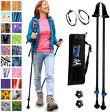 York Nordic Motivator Walking Poles for Balance and Rehab - Patented Stability Grips - Lightweight, Adjustable, and Collapsible - 2 Pieces Adjustable w/flip Locks - Heights 4'6" up to 6'2" - 230 lbs