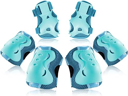 BOSONER Kids/Youth Knee Pad Elbow Pads Guards Protective Gear Set for Roller Skates Cycling BMX Bike Skateboard Inline Skatings Scooter Riding Sports