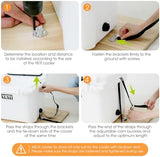 Aieve Cooler Tie Down Straps Kit - Ice Chest Lock Bracket - Cooler Accessories Secure for YETI Cooler RTIC Coolers