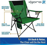 Kijaro Dual Lock Portable Camping Chairs - Enjoy the Outdoors with a Versatile Folding Chair, Sports Chair, Outdoor Chair & Lawn Chair - Dual Lock Feature Locks Position – Jasper Green
