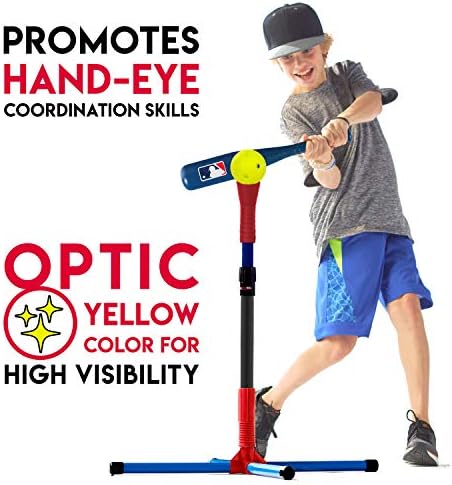 Franklin Sports Plastic Softballs - MLB - Includes 6 Balls for Batting Practice or Backyard Baseball Play - Replacement Balls – 90mm Official Baseball Size - Yellow