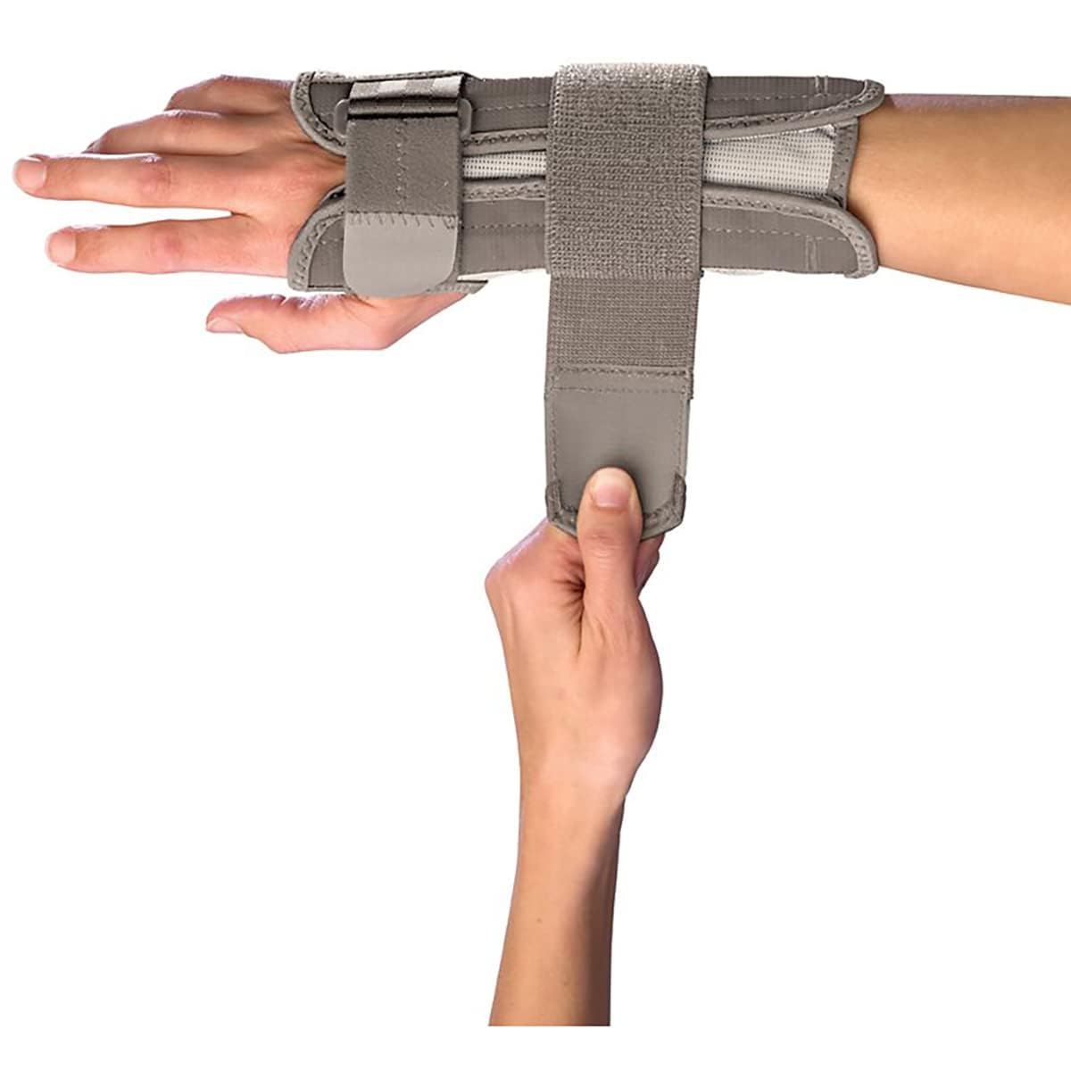MUELLER Sports Medicine Reversible Wrist Stabilizer with Splint, Wrist Pain Relief Support for Men and Women, Ideal for Carpal Tunnel, Tendinitis, Arthritis, Taupe, Large/X-Large