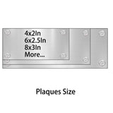 signxuni Custom Bench Plaques - Memorial Plaques for Outdoors 6 x 2.5 Inch