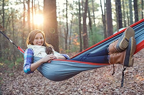 ENO SingleNest Hammock - Lightweight, 1 Person Portable Hammock - for Camping, Hiking, Backpacking, Travel, a Festival, or The Beach - Black/Charcoal